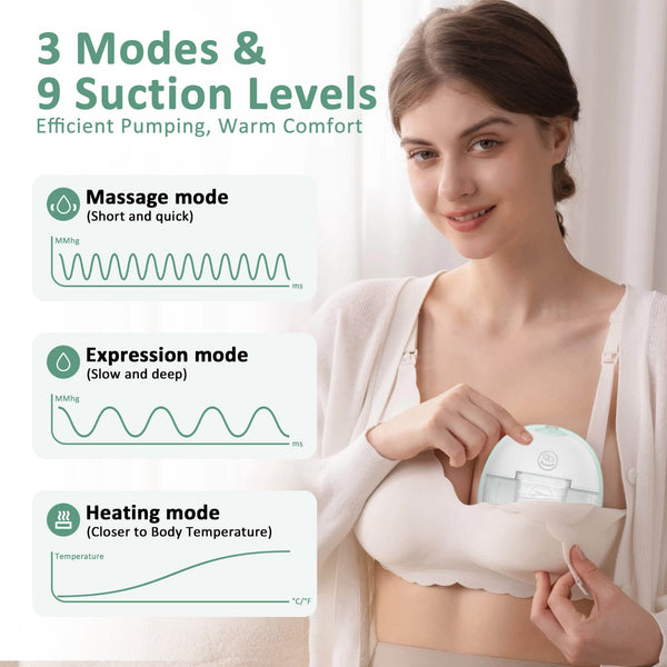 Rockabye Warm-Massage Smart Wearable Breast Pump with app single/ Double Pack- PRE-ORDER OFFER