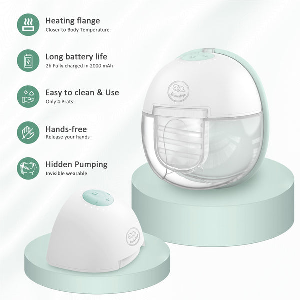 Rockabye Warm-Massage Smart Wearable Breast Pump with app single/ Double Pack- PRE-ORDER OFFER