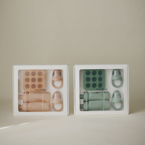 Mushie Fresh Food Utilities - Cambridge Blue