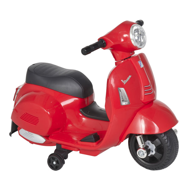 Officially Licensed Kids' Electric Scooter, 6V Battery, Headlights and Horn, for Children 18-36 Months, Red, 66.5x38x52cm