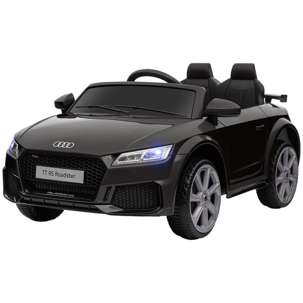 Electric Ride-On Car for Kids 3-5 Years AUDI TT with Remote Control, Opening Doors and LED Headlights, Black