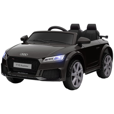 Electric Ride-On Car for Kids 3-5 Years AUDI TT with Remote Control, Opening Doors and LED Headlights, Black