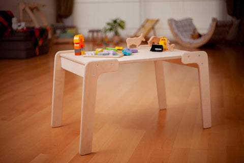 Montessori Style Classic Wooden table & chair set