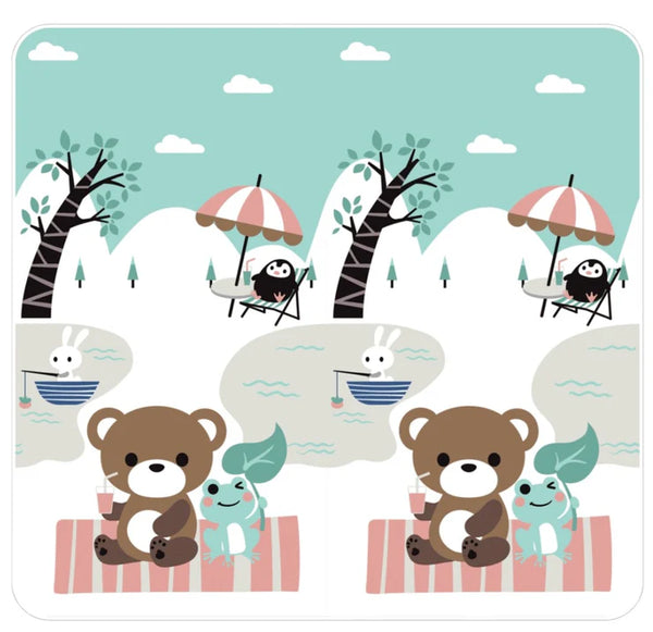 Playpen Bundle BUNDLE: Extra Large Playpen, Grey + PIRA Foldable & Reversible Extra Large Play Mat(200 x 180 cm)