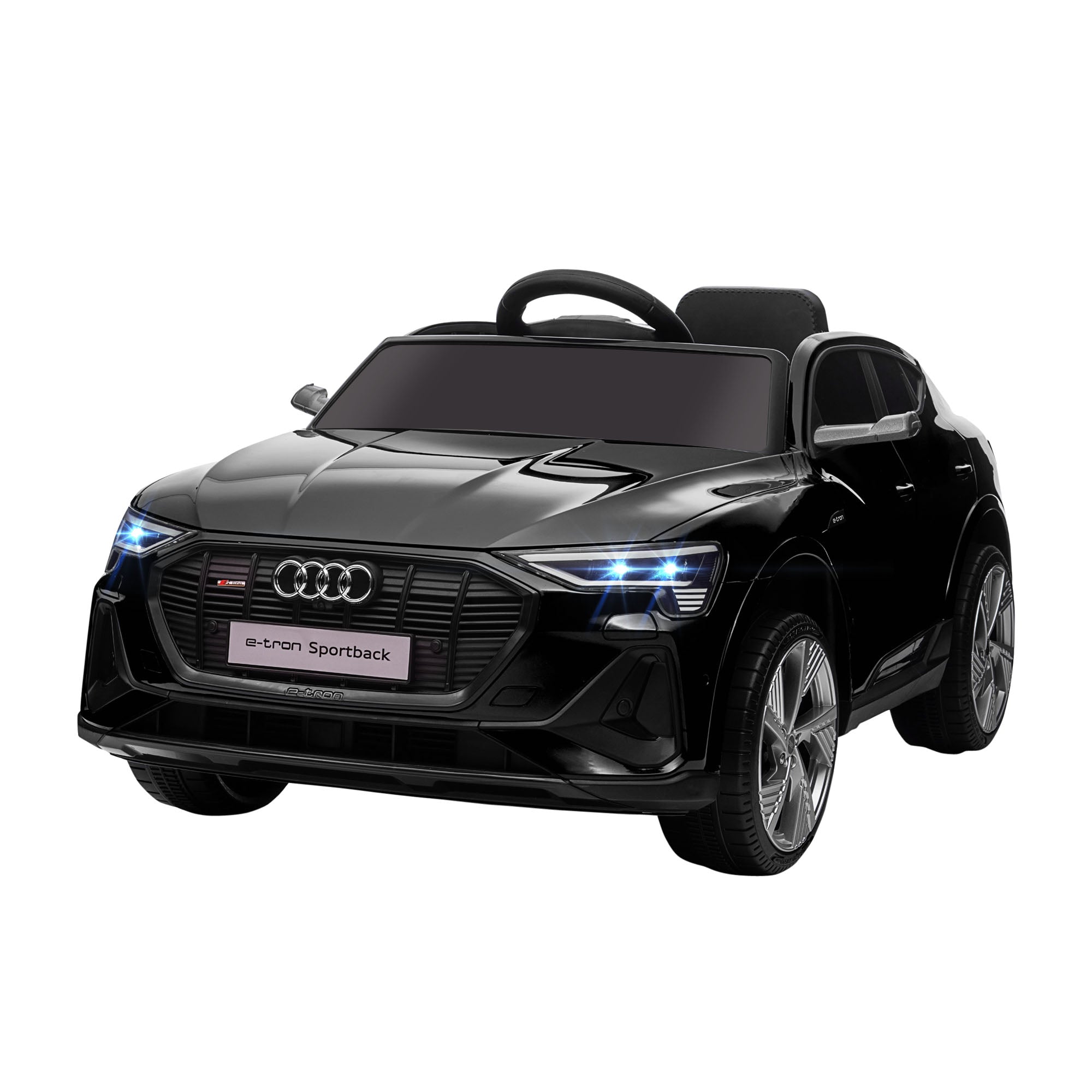 AUDI - Children's Electric Machine with Remote Control, 12V, Speed 3-8km/h, Lights and Music, Age 3-5 Years, Black