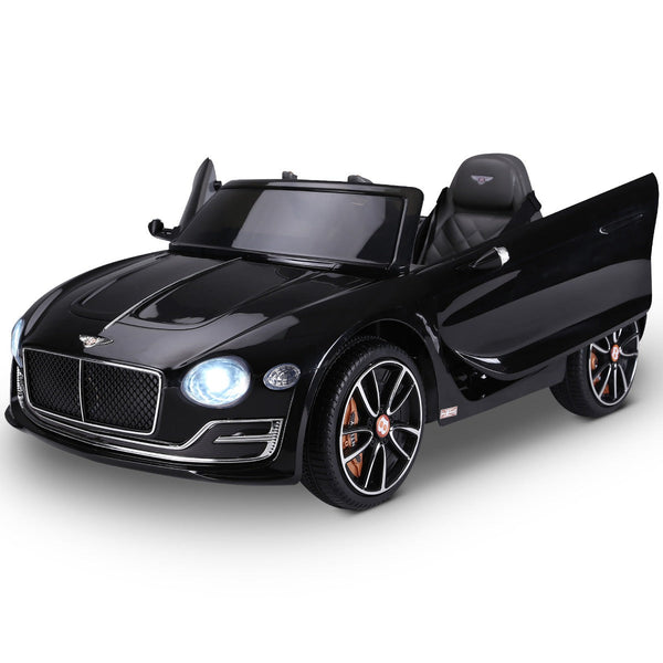 Bentley GT 6V Electric Ride-On Toy Car, with Dual Motors, Electric Car for Kids with Remote Control, Horn, Sounds, Headlights and 2 Opening Doors, 2.5-5 km/h, for 3-5 Years, Black