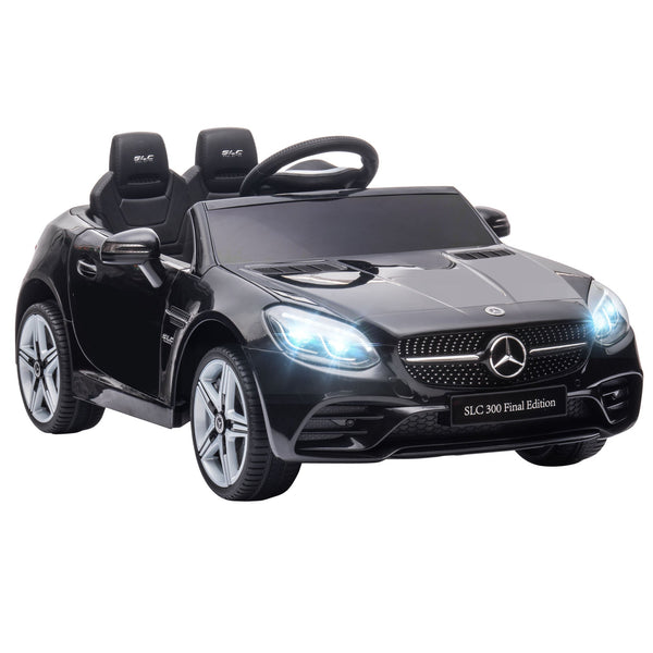 Electric Car for Children Licensed Mercedes SLC 300 with Remote Control, in PP and Metal, 107x62. 5x44 cm, Black