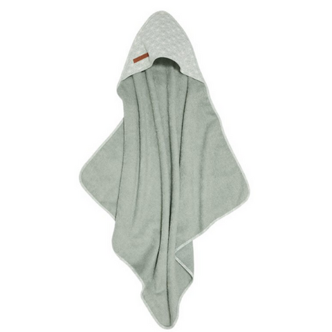 Hooded towel - Lily Leaves -Mint - LD