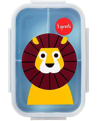 Bento Lunch Box, 3 Compartments - Blue Lion
