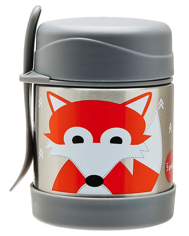 Stainless Steel Food Holder Thermos with Spoon-Fork, 350 ml - Fox