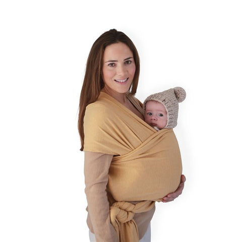 Mushie Baby Carrier Wrap Mustard Melange