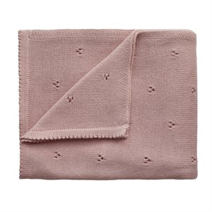 Mushie Knitted Baby Blanket Pointelle