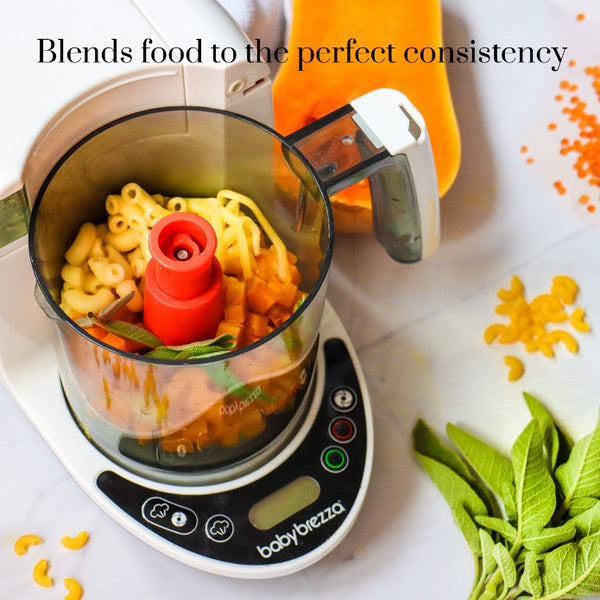 Baby Brezza One Step Food Maker Deluxe + FREE Reusable Pouches (3-Pack) & Weaning Guide