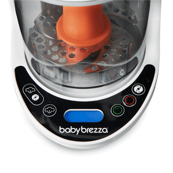 Baby Brezza One Step Food Maker Deluxe + FREE Reusable Pouches (3-Pack) & Weaning Guide