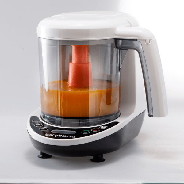 Baby Brezza One Step Food Maker Deluxe + FREE Reusable Pouches (3-Pack) & Weaning Guide