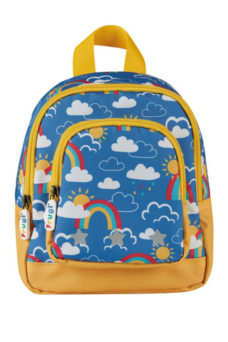 Frugi Little Adventurers Backpack & Rein, Rainbow Skies