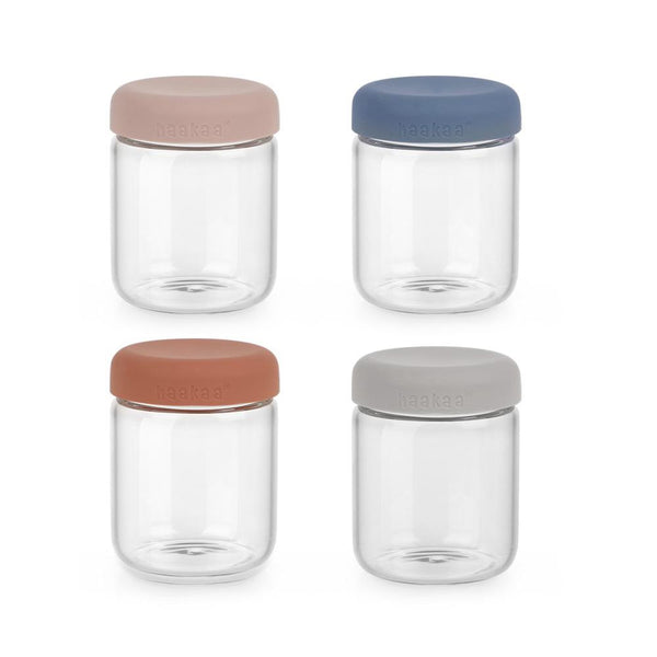 Haakaa Sealed Glass Storage Jar Set (4-pack)