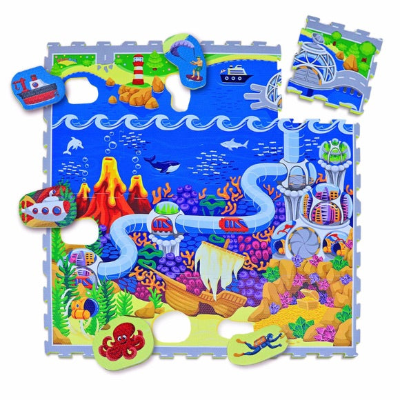 Hakuna Matte Ocean Treasures Puzzle Play Mat