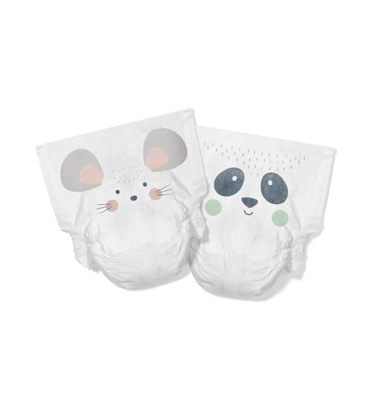 Kit & Kin eco nappies, Size 2 Rabbit & Leopard – Midi 5-8kg (40 pack)