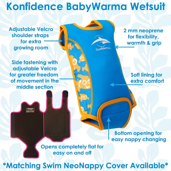 Konfidence Babywarma – Baby Wetsuit, Red Strawberry