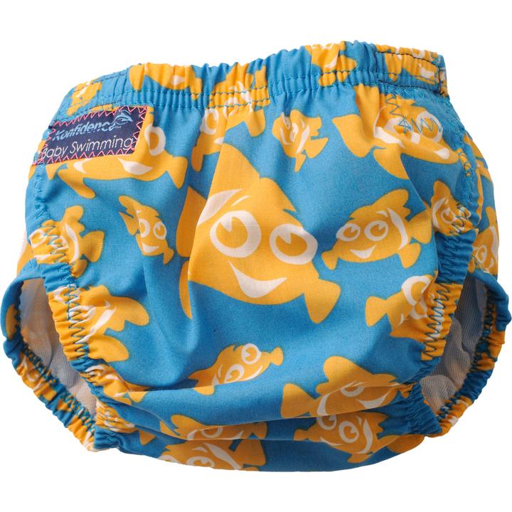 Konfidence Aquanappy – One Size Fits All Swim Nappy, Blue Clownfish