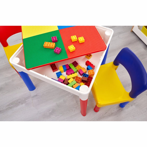 Liberty House 5 in 1 Multipurpose Activity Table & 2 Chairs Set