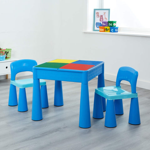 Liberty House 5 in 1 Multipurpose Activity Table & 2 Chairs Set – Blue