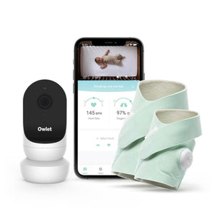 Owlet Monitor Duo Plus: Smart Sock 3 Plus & Cam 2 Video Baby Monitor