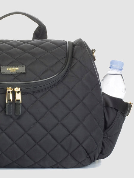 Storksak Poppy Quilt Convertible Backpack, Black
