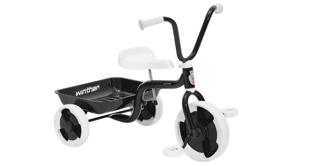 Winther Classic Tricycle with Tray, Black