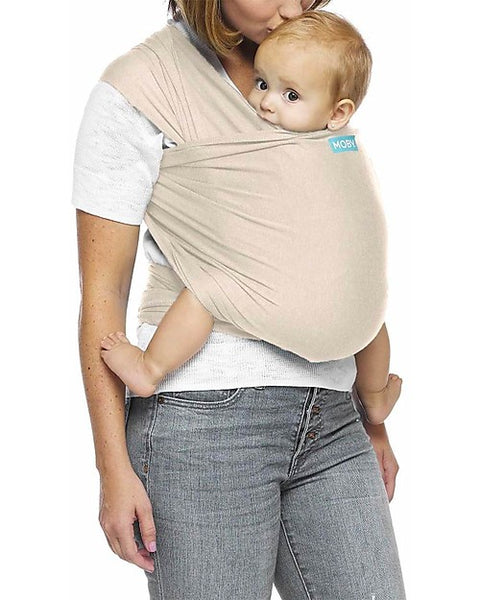 Moby Wrap Evolution Baby Carrier - Very soft and easy to wear - Almond