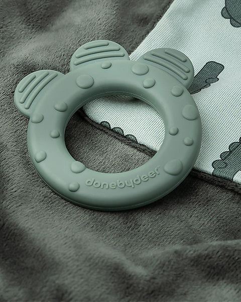 Green Croco Doudou with Teether