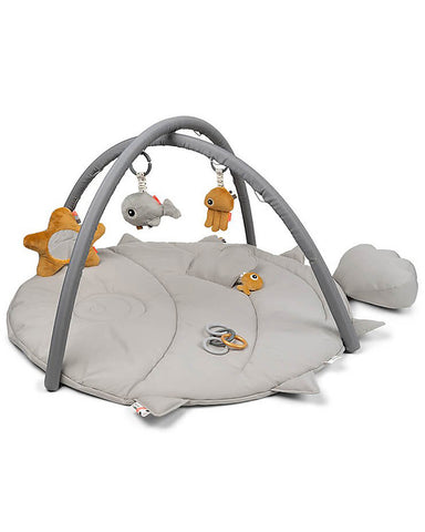 Activity Gym with Quilted Playmat - Gray