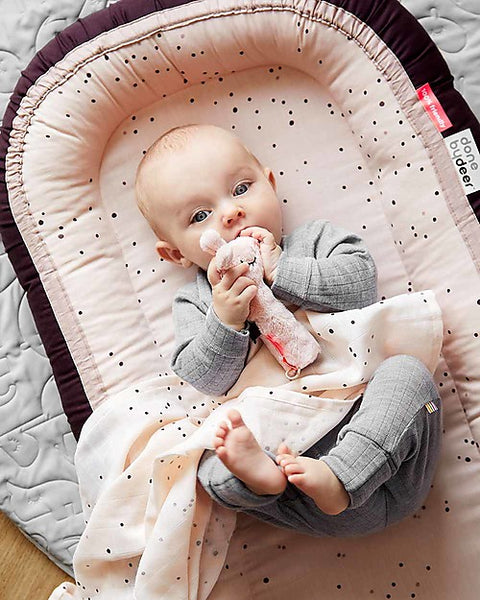 Baby Nest Plus reducer, Dreamy Dots, Powder - Cotton - From birth