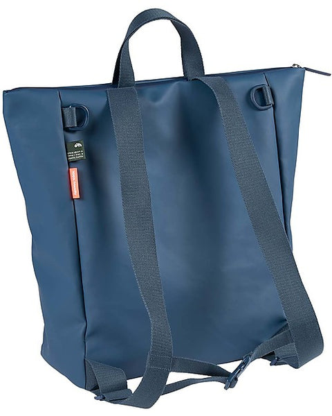Changing Backpack with Foldable Changing Mat and Stroller Hooks, BLUE - Made from recycled plastic bottles!
