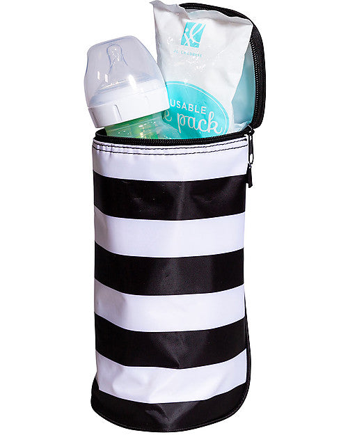 Thermal Food Carrier - Black/white - Suitable for Any Type of Bottle or Baby Bottle
