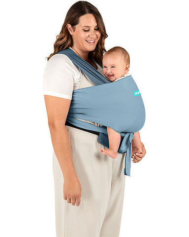 Easy Baby Carrier in pure cotton - Very easy to wear - sea spray  Blue