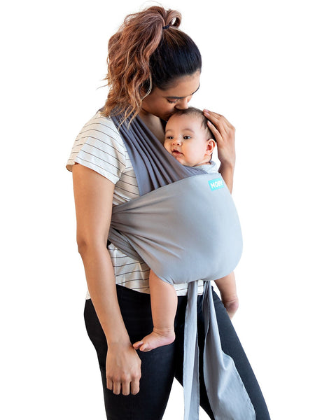 Easy Baby Sling in pure cotton - Very easy to put on! - Pearl grey
