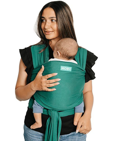 Moby Wrap Evolution Baby Carrier - Very soft and easy to wear - Emerald
