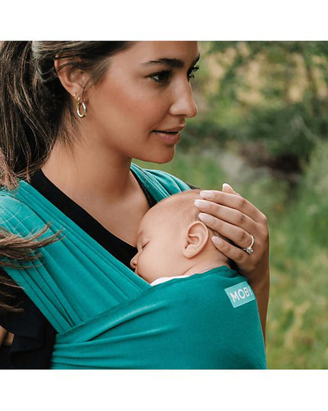 Moby Wrap Evolution Baby Carrier - Very soft and easy to wear - Emerald