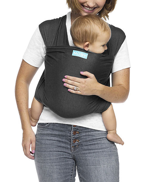 Moby Wrap Evolution Baby Carrier - Very soft and easy to wear - Stone Gray