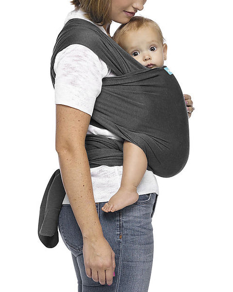 Moby Wrap Evolution Baby Carrier - Very soft and easy to wear - Stone Gray