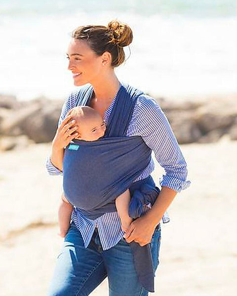 Moby Wrap Evolution Baby Carrier - Very soft and easy to wear - Denim