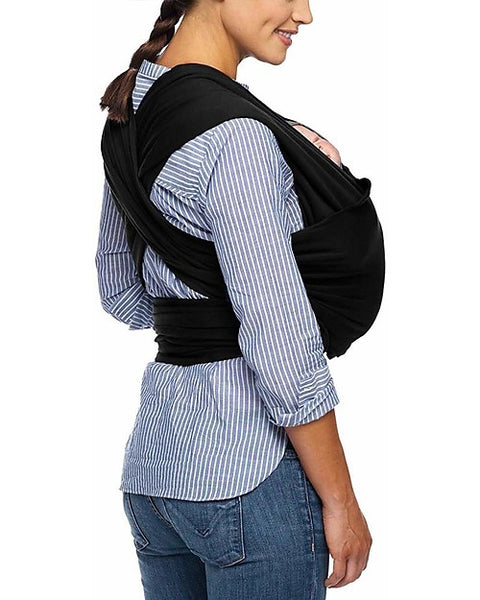 Moby Wrap Evolution Baby Carrier - Very soft and easy to wear - Black