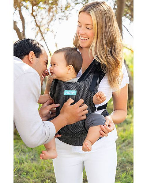 Cloud Hybrid Baby Carrier - Very easy to put on! - High Waist - Anthracite Checkered