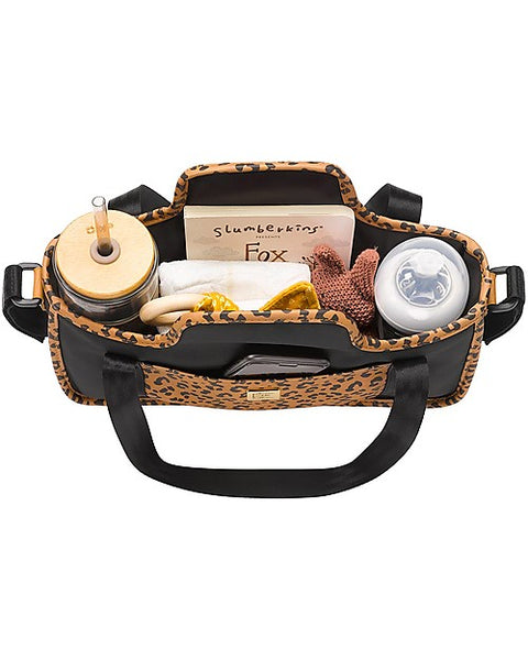 Eco-leather Stroller Tray - Leopard - Fits all Strollers!