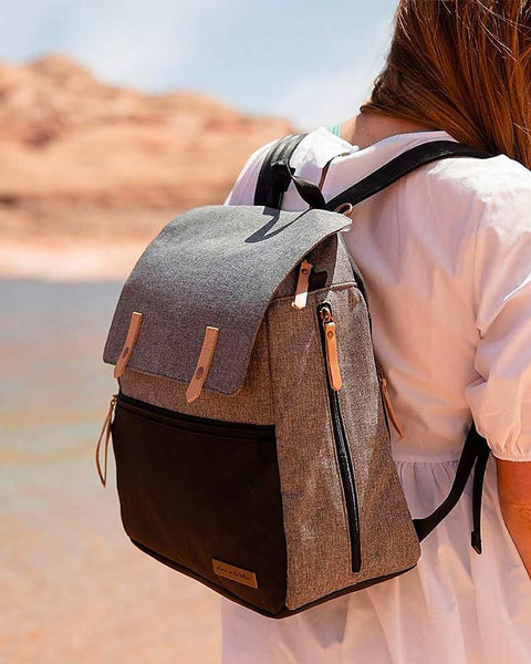 Meta Backpack - Changing Bag- Mum Bag with Changing Pad- Graphite Black