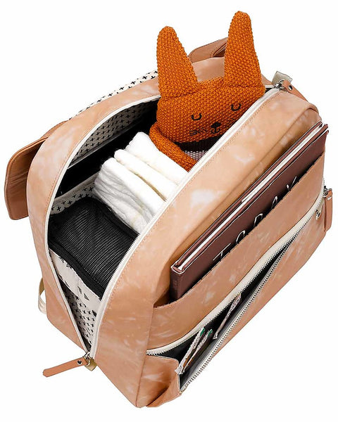 Meta Backpack - Changing Bag- Mum Bag with Changing Pad- Sand