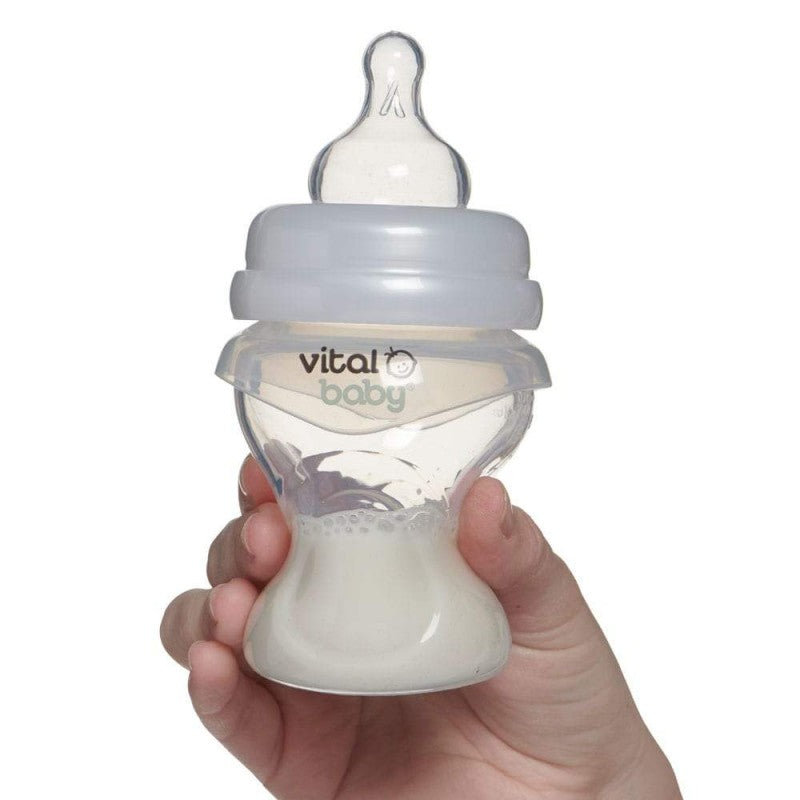 VITAL BABY NURTURE SILICONE FEED ASSIST BOTTLE 150ML